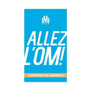 Drap De Bain Om - Ciel Et Blanc - 70 X 120 Cm Bleu - Neuf