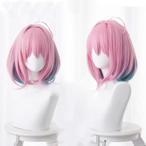 Beauté Cos Perruque Anime Cosplay Dégradé Couleur Cheveux Ternes - Neuf
