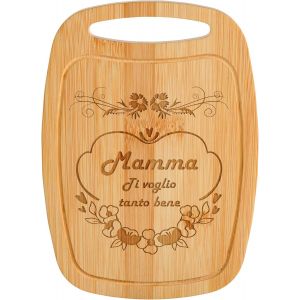 Cadeau Maman, Planche À Découper En Bamboo Épaisse, Planche Découper Gravée Unique Pour Cadeau Anniversaire Maman, Fête Des Mères, Cadeau Mère(Mère En Version Italienne) - Neuf