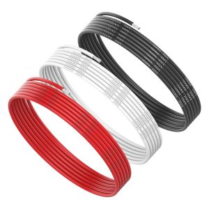 12 AWG Silicon Wire 9m (3M Black 3M Red 3M White) Silicone Electronic Cable 3.4mm&sup2;,Extra Flexible 680 Strands of Tinned Copper Wire 0.08mm for RC Auto Marine - Neuf