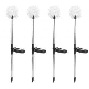 Hjlian Lot De 4 Lampes Solaires Decoratives A Led Colorees Pour Jardin, Cour, Patio, Ferme - Neuf