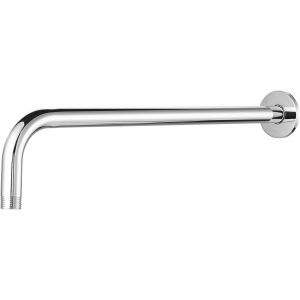 Bras de douche avec bride et ruban en t&eacute;flon, bras d'extension de 38 cm pour pommeau de douche fixe et pommeau de douche &agrave; effet pluie, en acier inoxydable, montage mural (chrom&eacute;) - Neuf