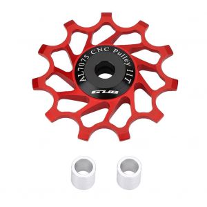 Gub 1pc L&eacute;ger 11t V&eacute;lo De Montagne V&eacute;lo V&eacute;lo D&eacute;railleur Arri&egrave;re Poulie Guide Roue (Rouge) - Neuf