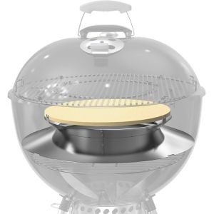 Ulteronixshop-Onlyfire Bo&icirc;te &agrave; fumoir pour Barbecue, Bo&icirc;te de Fumage avec &Oslash;38 cm Pierre &agrave; Pizza, 4 Crochets de Support, Fumage au Bois pour 57 cm/22"" Kettle Charcoal Grill, G&eacute;n&eacute;rateur de Fum&eacute;e Froide - Neuf