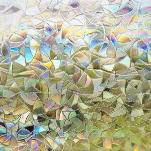 Ventes Promotionnelles Film D&eacute;coratif De Fen&ecirc;tre Film De Confidentialit&eacute; 3d Autocollant De Verre Sans Colle Statique Pour Porte En Verre Maison Maison Bureau Contr&ocirc;le De La Chaleur Anti Uv (45 X 10 - Neuf