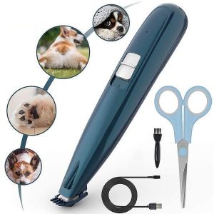 Tondeuse Pour Animaux De Compagnie À Lumière Led - Sûre, Silencieuse, Rechargeable Par Usb, Double Vitesse Pour Chiens Et Chats, Idéale Pour Les Zones Sensibles - Neuf