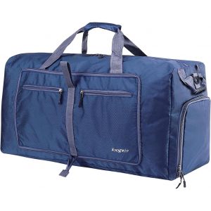 KALANKA-Sac de Voyage 100L Pliable de Grand Capacité Sac Voyage Homme et Femme avec des Chaussures Compartiment Poche étanche Sac de Sauna Vacances Sport Gym Nuit Sac de Voyage - Neuf