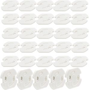 cache prise b&eacute;b&eacute; 30 pi&egrave;ces cache prise cache prise electrique cache prise murale protection prise electrique bebe obturateur prise avec m&eacute;canisme rotatif pour enfant - Neuf
