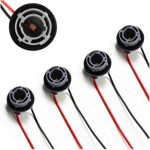 5 Pi&egrave;ces Douille De Lampe, 1156 Ba15s Adaptateur Led Socle, Douille De Lampe P21w Pour Lampe Signal Freinage, Adaptateur Prise Pour Faisceau C&acirc;blage Pour Ampoules Led - Neuf