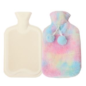 Bouteille D'eau Chaude Avec Couvercle - 1,8 L - Bouteille D'eau Chaude Avec En Peluche Douce Couverture Pour Plus De Chaleur Et De Confort Amovible Et Lavable Bouteille D'eau Chaude - Neuf