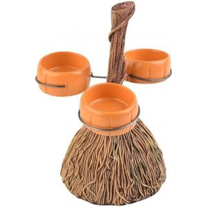 Plateau de citrouilles d'Halloween amusant et coloré, comprenant 3/4/6 bols stables pour les friandises (arbre - Neuf