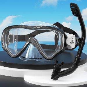 Lunettes De Plong&eacute;e Pour Enfants, Lunettes De Natation Antibu&eacute;e Et Etanche, 180 &deg; Hd Panorama Avec Masque De Plong&eacute;e Nasale, Gar&ccedil;ons, Filles Et Adolescents Lunettes De Natation 4-14 - Neuf