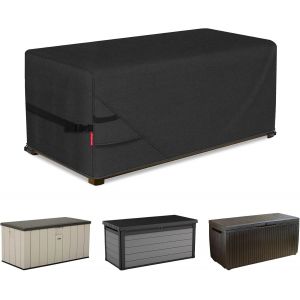 Ulteronixshop-Housse de rangement rectangulaire 600D imperm&eacute;able pour coffre de terrasse &iquest; 142,2 x 66 cm &iquest; Noir - Neuf