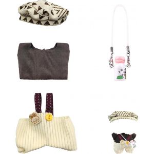 KALANKA-Poupées Vêtements, Vêtements de poupée en Peluche de 17 cm, Accessoires pour poupées, pour poupées 17 cm (H-Non Inclus avec des Jouets en Peluche) - Neuf