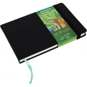 Journal Aquarelle, 300 G/M², 14 X 21 Cm, Papier 25 % Coton, Presse À Froid, 24 Feuilles, Sans Acide, Carnet De Croquis En Papier Aquarelle Pour Une Utilisation Comme Bloc De Support Mixte - Neuf