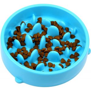 Lent Chargeur Écuelle Pour Chien - Alimentation Lente Bol Chien Interactif Chargeur - Ralentir Alimentation Chien Chat Alimentation Bol - Pet Ballonnement De L'arrêt Écuelle Pour Chien - Neuf