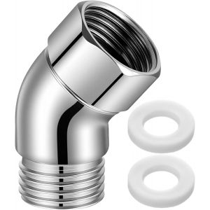 Adaptateur de pommeau de douche &agrave; 135 &deg;, raccord coud&eacute; pour pommeau de douche, raccord coud&eacute; de 1/2"", adaptateur de pommeau de douche, raccord articul&eacute; pour tuyau de douche - Neuf