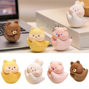 Jouets Pour B&eacute;b&eacute;s La P&ecirc;che Cochon Fromage Avec Chai Bonbons Lapin Caf&eacute; Ours Brun Kitchenette Enfants Cadeau &Eacute;tudiant Bureau D&eacute;compression Kitchenette Poup&eacute;e Mignonne - Neuf