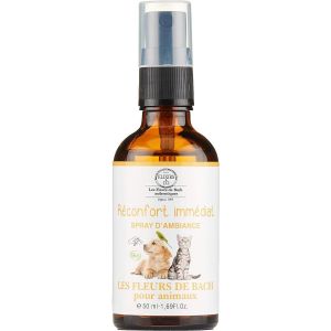 Kalanka-Les Fleurs De Bach Pour Animaux Bio 50 Ml - Spray Buccal Réconfort Immédiat - Effet Apaisant Chat, Chien, Animaux Anxieux - Elixirs&co - Fleur De Bach 100% Naturel - Fabriqué En France - Neuf