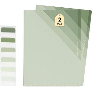 5pcs Trieur Document A4 Avec 60 &Eacute;tiquettes Organiseur Document Imperm&eacute;able Dossier Rangement Documents, Souple, Et L&eacute;g&egrave;re, D&eacute;grad&eacute; Vert - Neuf