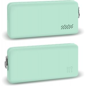 Homegadget De Pinceaux Maquillage En Silicone [ 22 X 11 X 4cm ] - Compl&egrave;tement Lavable - Organisateur Pour Voyage Pour Brossesetc. En Marron - Neuf