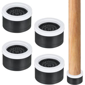 Ulteronixshop-Lot De 4 Rehausseurs R&eacute;glables En Caoutchouc Antid&eacute;rapant De 4,3 &Agrave; 5,6 Cm Pour Pieds De Meubles De 6,3 Cm De Large - Neuf