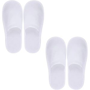 Kalanka-2 Paires Pantoufles Hotel, Chausson Hotel, Chaussons Invités, Chaussons En Tissu Non Tissé,Spa Slippers, Chaussons Invités Pour Hommes Et Femmes, Pour Hôtels Et Spa, Voyage, Taille Universell - Neuf