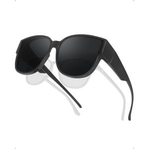 Surlunettes De Soleil Lunettes De Soleil Homme Polarisées Clip Lunettes De Soleil Femme Clip Solaire Pour Lunettes De Vue Attache Lunettes Uv400 Protection - Neuf