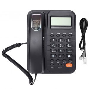 Telephone filaire KXT2029CID avec repondeur et ecran LCD pour la maison, l'hotel et le bureau (noir) - Neuf