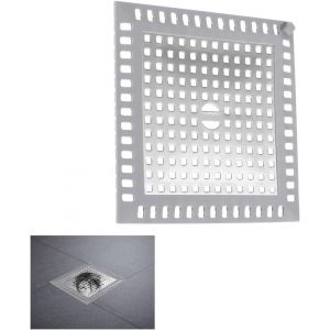 Attrape-Cheveux De Douche, 120 X 120 Mm - Grand Tamis &Agrave; Cheveux Pour Douche, Baignoire, Salle De Bain - En Acier Inoxydable - Pour &Eacute;vier De Cuisine (120 Mm, Carr&eacute;)[APP8811142] - Neuf