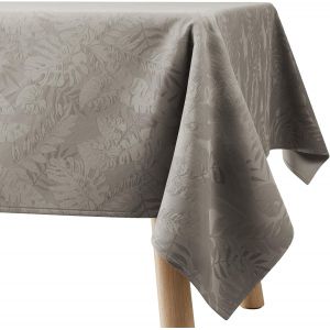 Sjzg-Nappe Carr&eacute; 120x120 Cm Beige Rembourr&eacute;e Ext&eacute;rieur Int&eacute;rieur Motif Monstera Eris - Neuf