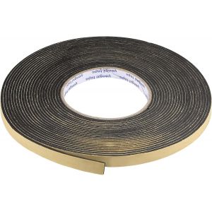 Ruban adh&eacute;sif en mousse uxcell pour l'&eacute;tanch&eacute;it&eacute;, 10 mm de large, 2 mm d'&eacute;paisseur, 10 m de long, joint d'&eacute;tanch&eacute;it&eacute; auto-adh&eacute;sif en EVA pour l'isolation des fen&ecirc;tres et des portes - Neuf