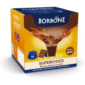 KALANKA-Superciock - Boisson au goût de chocolat - 64 capsules (4 paquets de 16) - Compatibles avec les machines à café Nescafé®* Dolce Gusto®* - Neuf