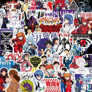 70/75/145 Pi&egrave;ces Noir Et Blanc Croquis N&eacute;on Genesis Evangelion Autocollants Classique Anime D&eacute;calcomanies Pour Cahier Skateboard V&eacute;lo Autocollant.75Pcs. - Neuf