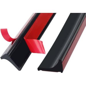 3 Mètres Bande D'étanchéité Silicone Seuil De Douche Barrière D'eau Barriere De Douche Barrage D'eau Pour Bordure De Bain Comptoir Evier,Noir (Deux Côtés Adhésifs) - Neuf