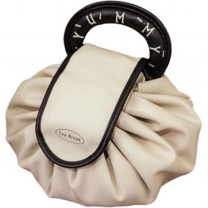 Sac Cosm&eacute;tique Trousse De Maquillage Pochette Cosm&eacute;tique Pour Les Femmes Paresseuses Grande Organisateur Maquillage &Agrave; Cordon Boite Rangement Maquillage Pour Produits De Toilette - Neuf