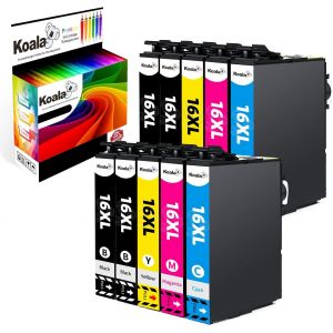 16Xl Cartouche D'Encre Compatible Pour Epson 16 Xl 16Xl T1631 T1632 T1633 T1634 Pour Workforce Wf-2010 Wf-2510 Wf-2520 Wf-2530 Wf-2540 Wf-2630 Wf-2650 Wf-2660 Wf-2750 (Pack De 10)[ENC942049] - Neuf