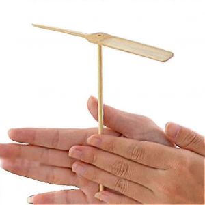 10pcs bambou libellule volante jouets main frotter h&eacute;lice f&eacute;e volante jouet pour enfants - Neuf