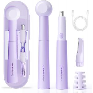 Tondeuse &Agrave; Poils Pour Oreilles Et Nez 2024, Tondeuse Tout-En-Un Pour Femme, Moteur Puissant De 11 000 Tr/Min, Rechargeable Par Usb, &Eacute;tanch&eacute;it&eacute; Ipx7 Pour Le Visage, Les Oreilles, Le Nez - Neuf