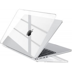 acdsgd-Compatible avec Coque MacBook Air 13,6 Pouces M4 M3 M2 2026-2024 2022 &Eacute;tui Rigide Clair pour Mac Book Air 13,6"" A3240 A3113 A2681 Housse de Protection en Plastique Case - Cristal Transparent - Neuf