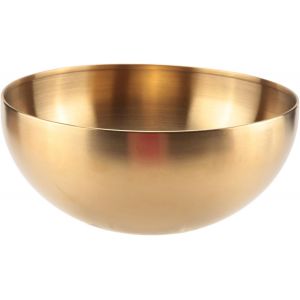 Grande Capacit&eacute; En Acier Inoxydable Saladier Cor&eacute;en Soupe Nouilles Ramen Bol De Cuisine R&eacute;cipient Alimentaire Dor&eacute; 20 X 9 Cm - Neuf
