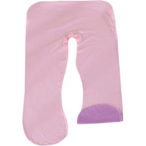 Taie D'oreiller En Forme De U Pour Femmes Enceintes, 70cmx130cm, Lavable Coton Taie D'oreiller De Maternité De Remplacement, Oreiller De Grossesse Pour Dormir Et Nuit Allaitement (Bleu Violet) - Neuf