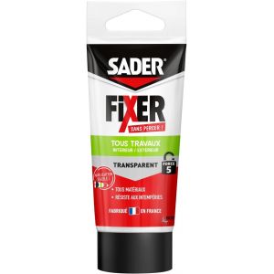 Sans Percer Tous Travaux Int&eacute;rieur/Ext&eacute;rieur Transparent Mastic Colle Hybride,Collage Puissant,Tous Mat&eacute;riaux,Peut se Peindre,Tube 50g - Neuf