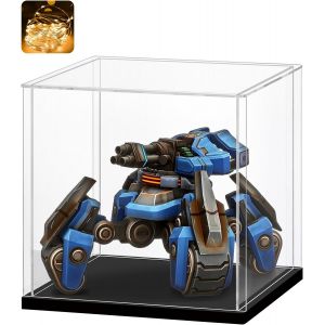 Vitrine Acryliquevitrine Exposition Transparentvitrine Figurinevitrine Pour Collectionvitrine Voiture Miniature Pour Figurinesjouetsobjets De Collectionnoir (10x10x10 Cm) - Neuf