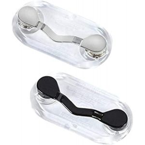 Porte-Lunettes Magnétiques | Porte-Nom, Porte-Badge, Porte-Lunettes De Soleil, (Lot De 2) | Fabriqués Aux États-Unis (Acier Inoxydable Et Noir Bronze À Canon) - Neuf