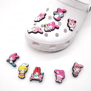 Lot de 10 décorations 3D pour sabots (mélodie), breloques pour chaussures, jolies chaussures - Neuf