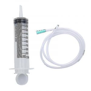 1pcs 100ml Seringue De Grande Capacit&eacute; Pompe R&eacute;utilisable Mesure Avec 1m Tube Alimentation Hfmqv - Neuf