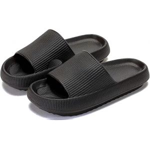 Maas-Cozislides Chaussures De Bain Originales Pour Femme, Homme Et Enfant - Super Douces - Antidérapantes - Pour L'été - Nuages - Plateforme - Tongs De Plage - Neuf