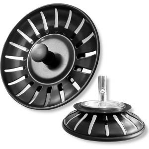 Jgd-1 Pi&egrave;ces Cr&eacute;pine D'&eacute;vier De Cuisine, Filtre &Eacute;vier Cuisine, 304 Bouchon Evier Cuisine Inoxydable,Bonde &Agrave; Panier Filtre Evier, Panier &Agrave; Tamis Pour &Eacute;vier,Pour Cuisine Et Salle De Bain Diam&egrave;tre(Noir - Neuf