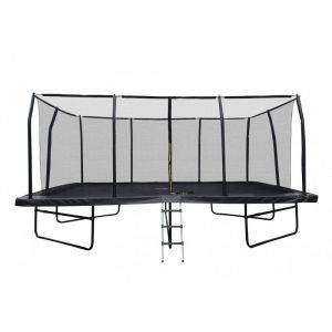 Trampoline De Jardin Rectangulaire Xxl 518 X 305 Cm - Mod?Le Famille - Avec Filet De S?Curit?, Matelas De Protection Et Echelle - Neuf